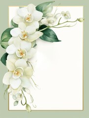 flower card, invitation to wedding, celebration, letterhead with flowers , in watercolor style