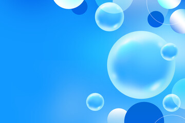 Abstract 3D geometric bokeh gradient soft light blue background for Graphic Business hitech technology digital design illustration web template background backdrop desktop wallpaper bubbles texture