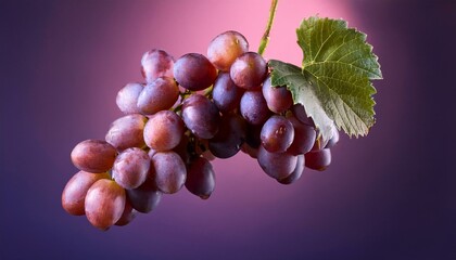 Obraz premium grapes berries in air fruit freshness healthy