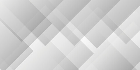 Fototapeta premium Abstract white background with diamond and triangle shapes. Modern Abstract white background design with layers and pattern. White color technology concept geometric line vector background.