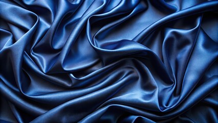 Obraz premium Luxurious navy blue cloth background for fashion concept, navy blue, fabric, luxury, background, abstract, dark, clothing