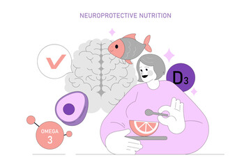 World Alzheimers Month. Flat Vector Illustration