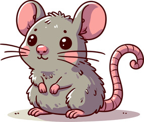 Fototapeta premium cute vector illustration of cartoon mouse