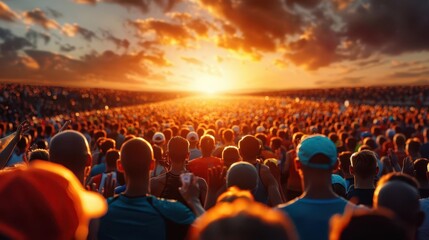 Photo-realistic marathon crowd cheering, energetic atmosphere, high-definition, vivid colors, detailed environment