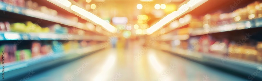 Poster abstract blurred background featuring 3d rendering suitable for use in articles related to supermark