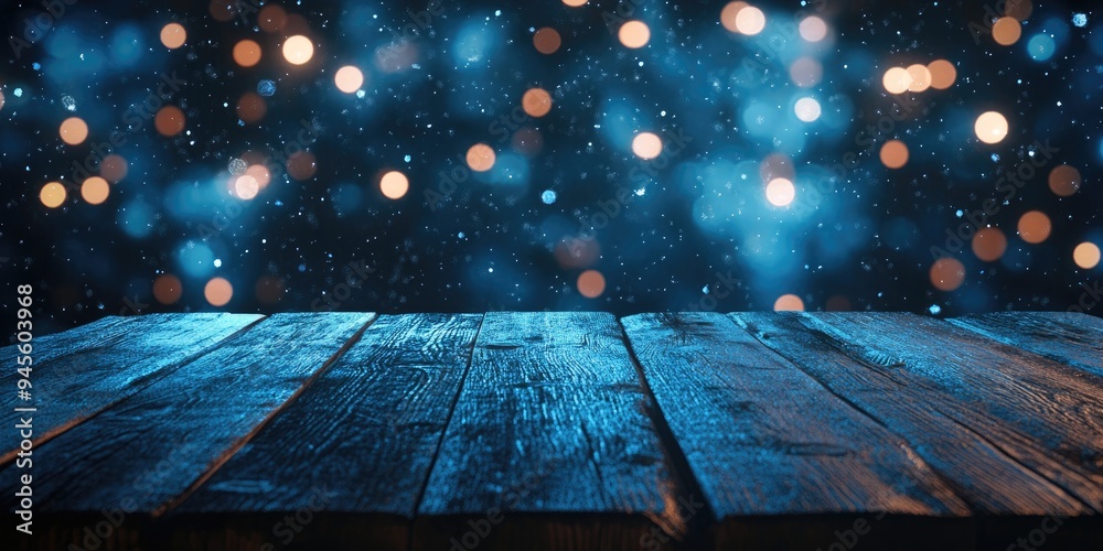 Leinwandbilder 3d rendering of an empty wooden table surface against a white bokeh abstract background ideal for sh