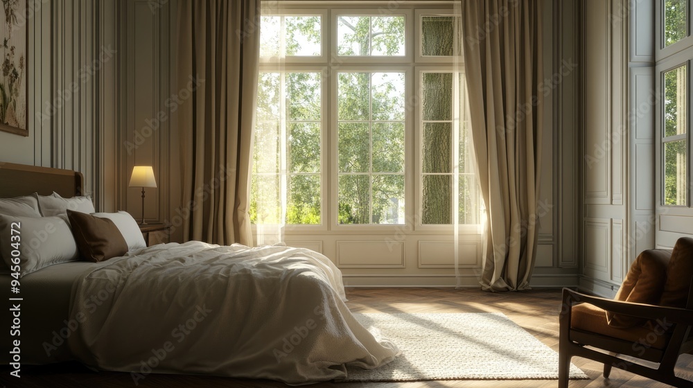 Aufkleber 3d rendering of soft linings for furniture and interiors