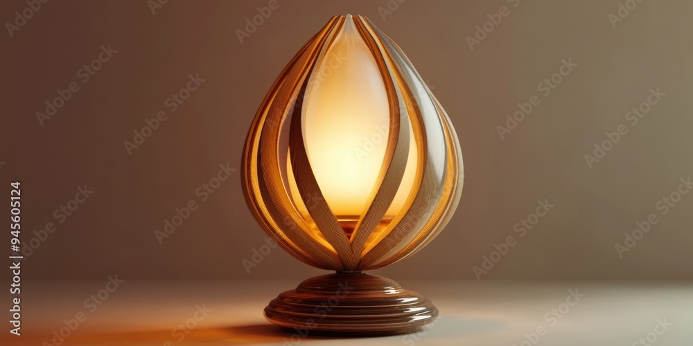 Aufkleber 3d rendering of a unique and beautifully designed decorative lamp