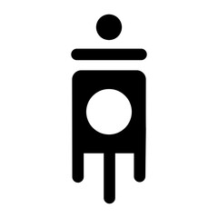 A filled style icon of sigil caca 