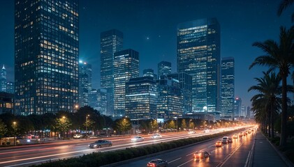 Fototapeta premium City at night