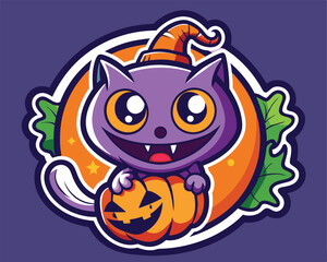 hallowen t shirt and sticker vector illustration design