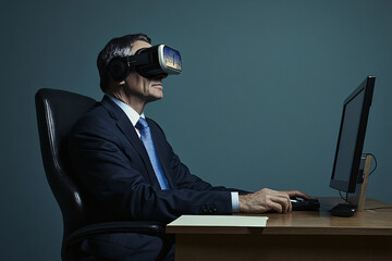 Senior Executive Embraces Virtual Reality in the Office