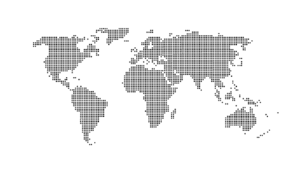 Dotted world map 