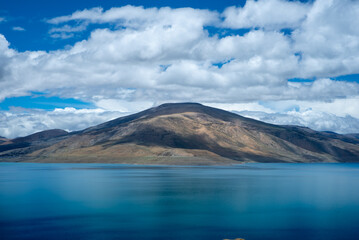 clouds over the lake