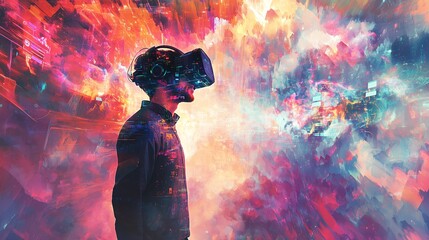 Fototapeta premium Seamless Customer Experience: AI and Digital Tools Transforming Engagement