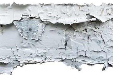Obraz premium A detailed view of peeling paint on a wall, useful for depicting wear and tear or architectural decay
