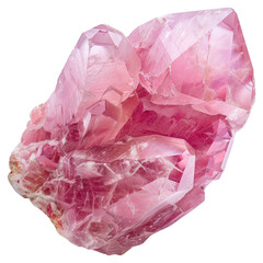 Fototapeta premium PNG Vibrant pink crystal gemstone