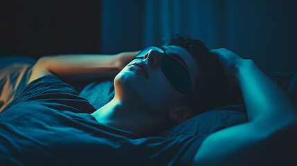 Mental health awareness. Mental health awareness. a person practicing mindfulness meditation in a quiet, serene environment. A serene young man rest