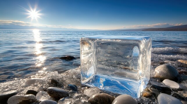 Jokulsarlon at sunrise featuring glacier lagoon, Diamond Beach iceberg, and ice beach