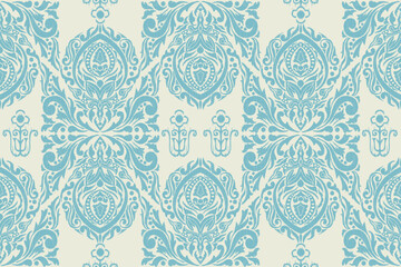 Motifs African boho paisley Floral embroidery Ikat pattern border. Ethnic ikat floral Ethnic Indian Pattern Ikat pattern Ethnic Pattern.Border indian floral Aztec embroidery border seamless patterns.