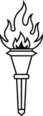 Spark imagination with this torch and flame themed kids coloring book
