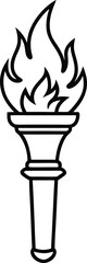 Bright and engaging torch and flame scenes perfect for young artists
