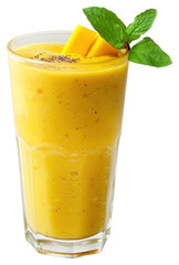 PNG Refreshing mango smoothie with mint
