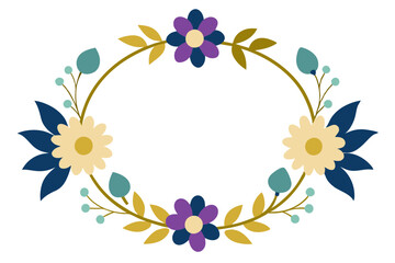 Charming Floral Frame Clipart for Greeting Cards and Artwork