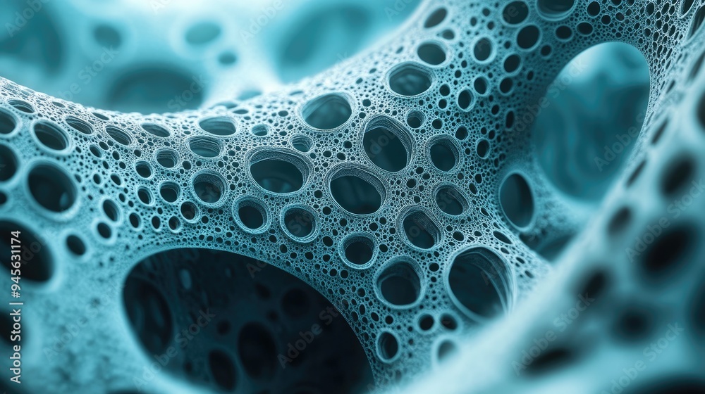 Poster abstract technology background featuring 3d manual rendering with a fractal design