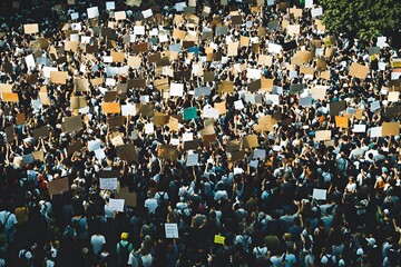 Obraz premium Mass Demonstration in Daylight