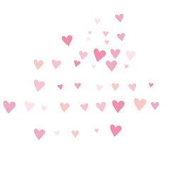 Texture with pink heart, vector decoration for banners and cards