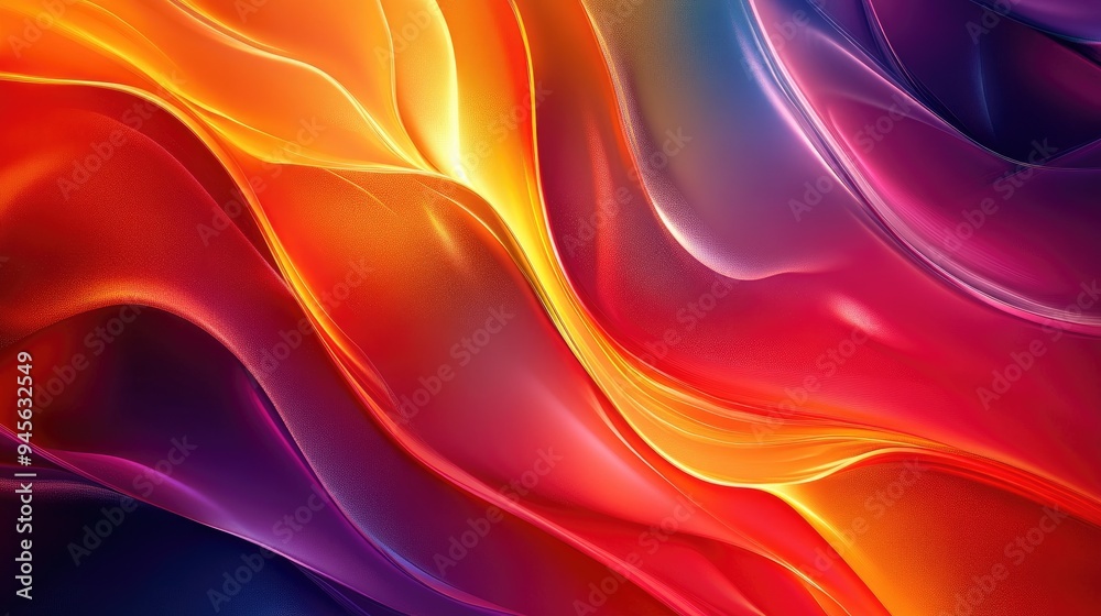 Poster abstract background design with vibrant colors and flowing shapes creating an artistic and dynamic v