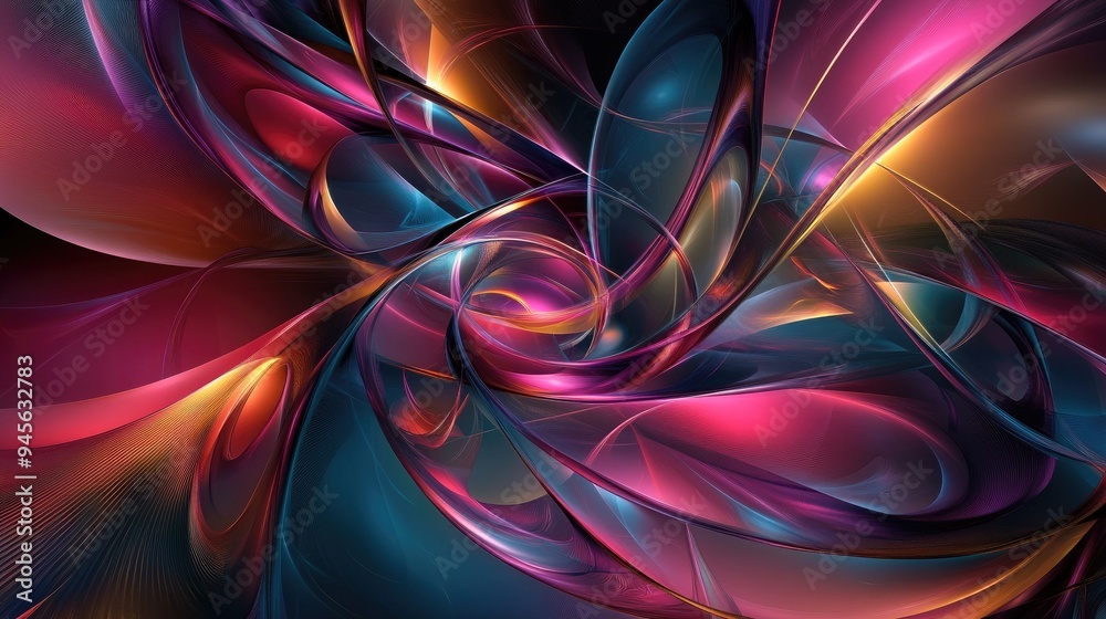 Poster abstract background with a computer generated design
