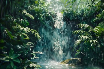 Fototapeta premium waterfall in the jungle