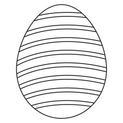 Hand Drawn Easter Eggs Illustration. Isolated Vector in Doodle Style