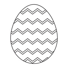 Hand Drawn Easter Eggs Illustration. Isolated Vector in Doodle Style