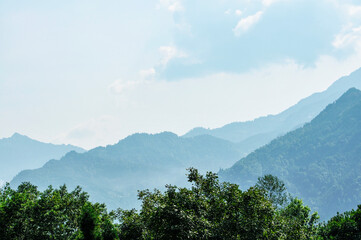 landscape with clouds