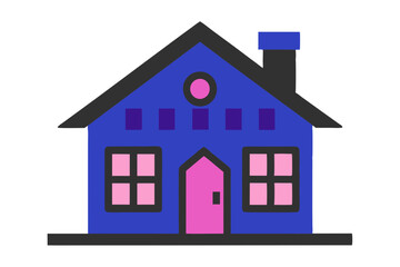 Stylish House Vector Graphics for Architecture and Home Projects