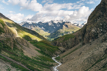 Naklejka premium Col de l'Iseran, Val Cenis, Val d'Isere, Francia