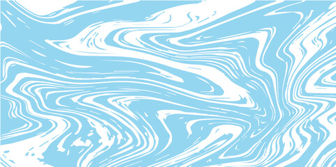 Abstract Pattern white and blue marble texture and background. Liquify Swirl blue and white color art. acrylic pours liquid marble surface design.	