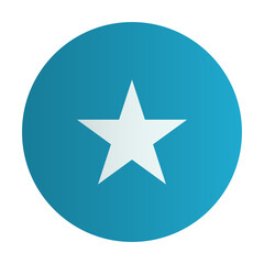 National flag of Somalia badge. Country identity