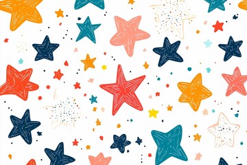 seamless pattern with stars
