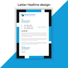 Letterhead Template Layout design