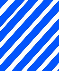 Blue and white diagonal stripes pattern with bold lines and clean design 
