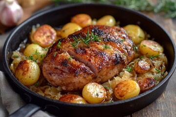 grilled chicken with vegetables