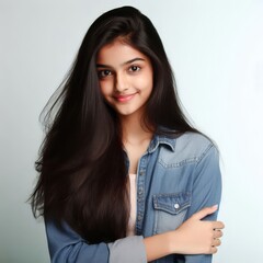 girl posing in the studio