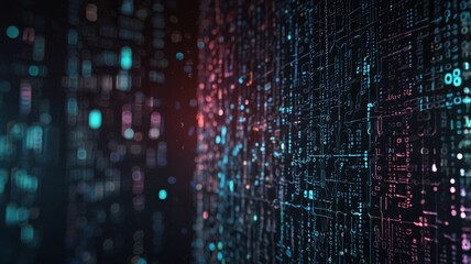 A high-tech representation of intricate digital circuits and data streams in a futuristic abstract design, perfect for illustrating advanced technology concepts.