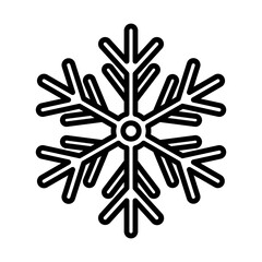 Snowflakes line icon
