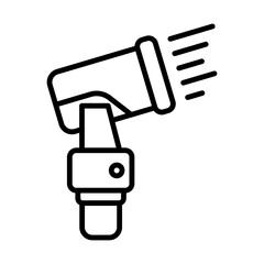 Snow Cannon line icon