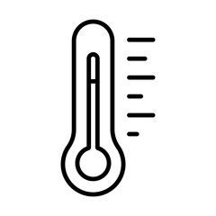 Thermometer line icon
